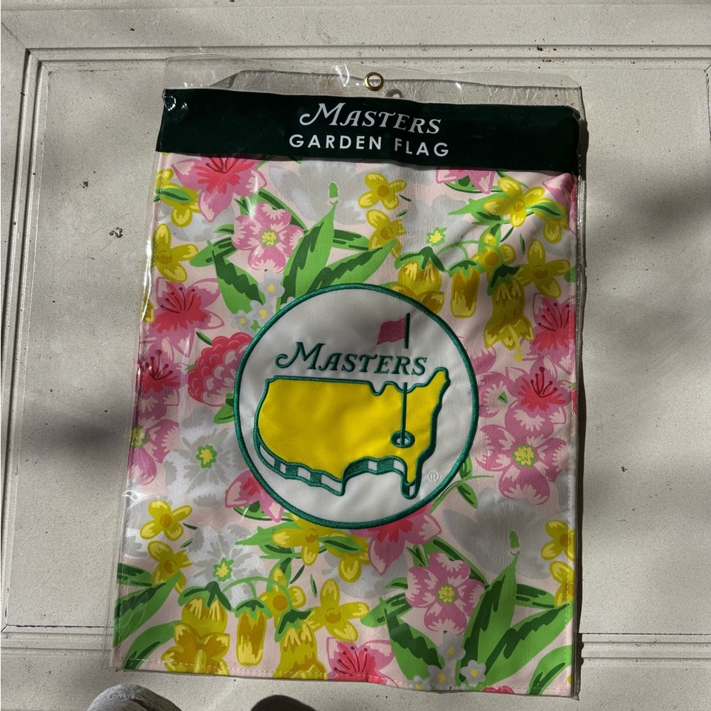 Masters Floral Garden Flag with Pink and Yellow Accents